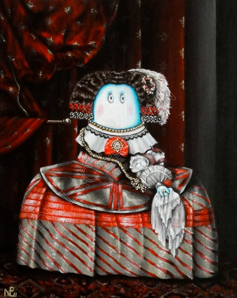 Infanta Norm (After Velázquez) (2011, acrylic on canvas) © Nicholas de Lacy-Brown