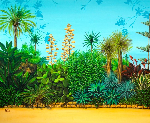 Paseo Banus (2011 © Nicholas de Lacy-Brown, Acrylic on canvas)