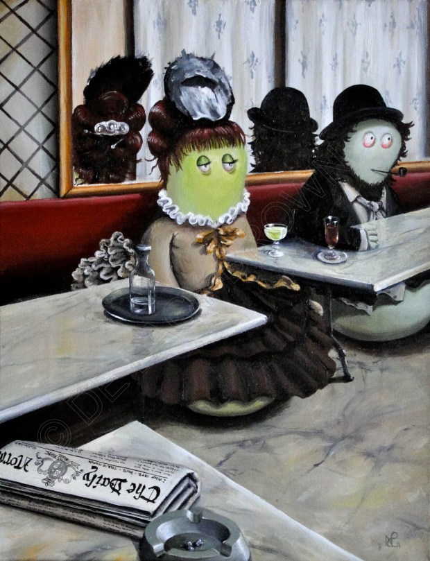 L'Absinthe Norm (acrylic on canvas, 2011 © Nicholas de Lacy-Brown)
