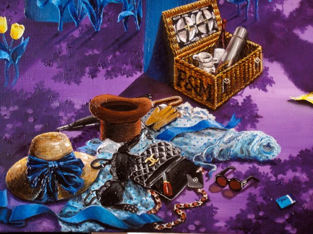 The Norms' discarded clothes and handbag