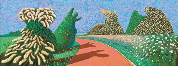 may blossom on the roman road|hockney|hockney