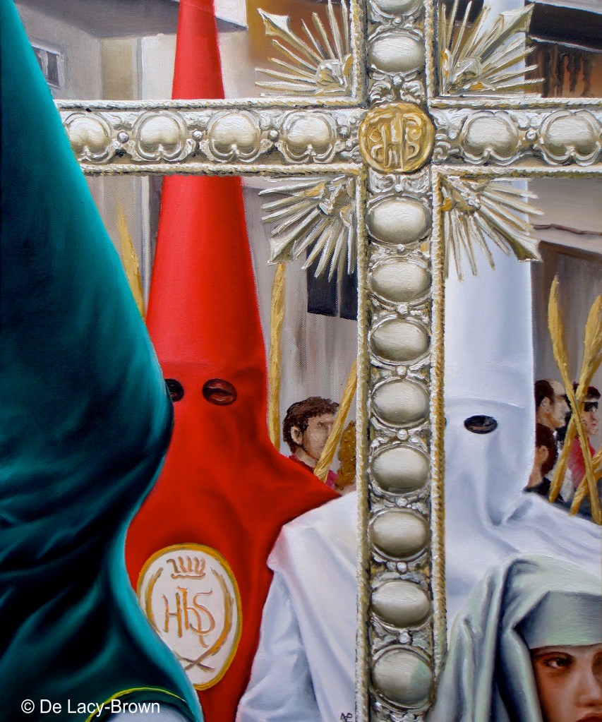 Grupo de Nazareños (2009 © Nicholas de Lacy-Brown) Oil on canvas