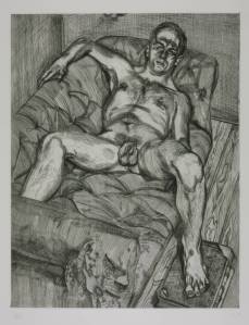 Lucian Freud, Man Posing (1985)