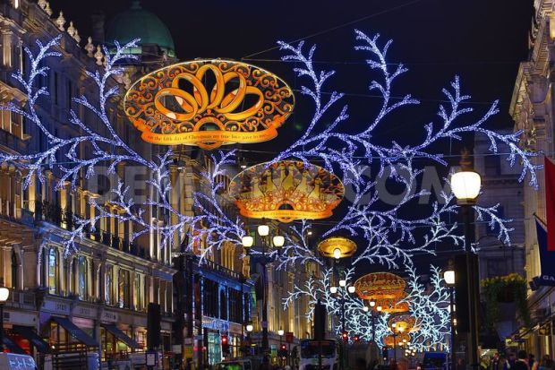 The lights on Regent Street