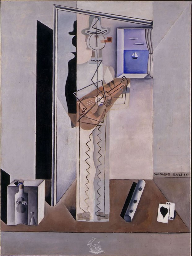 Early works - cubism: Pierrot with a Guitar (1925)