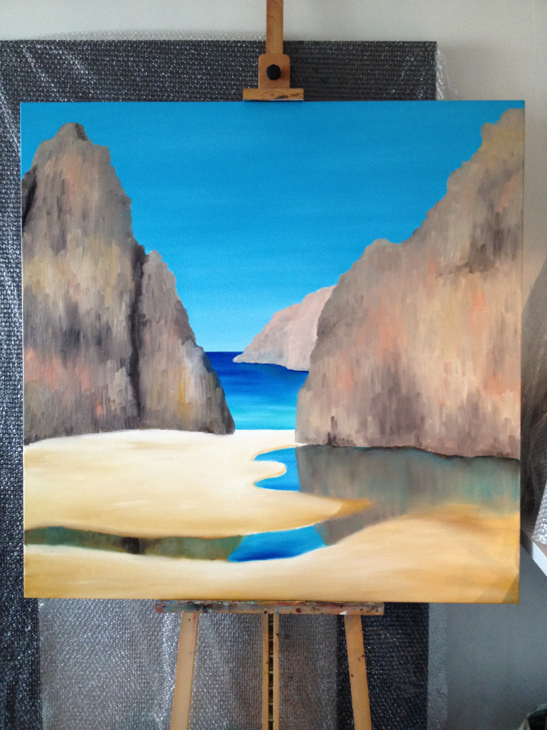 The painting after Day 1