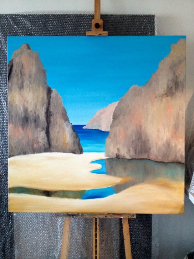 The painting after Day 1