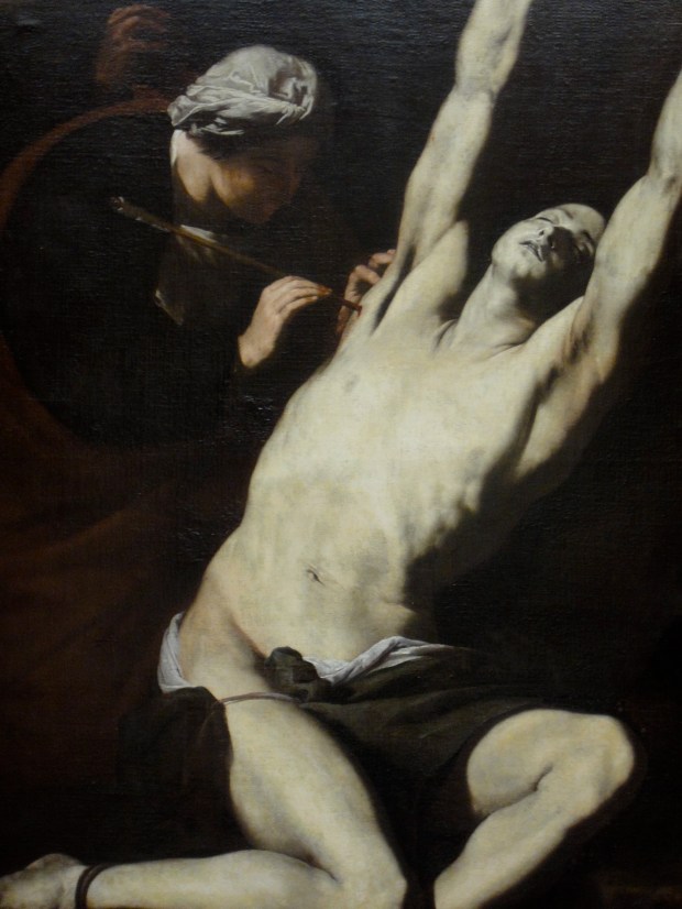 St Sebastian tended by St Irene, by Jose de Ribera (1591-1652)