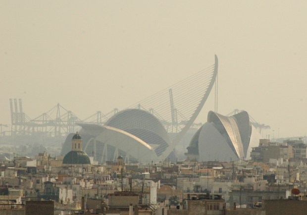 The City of Arts and Sciences in the distance