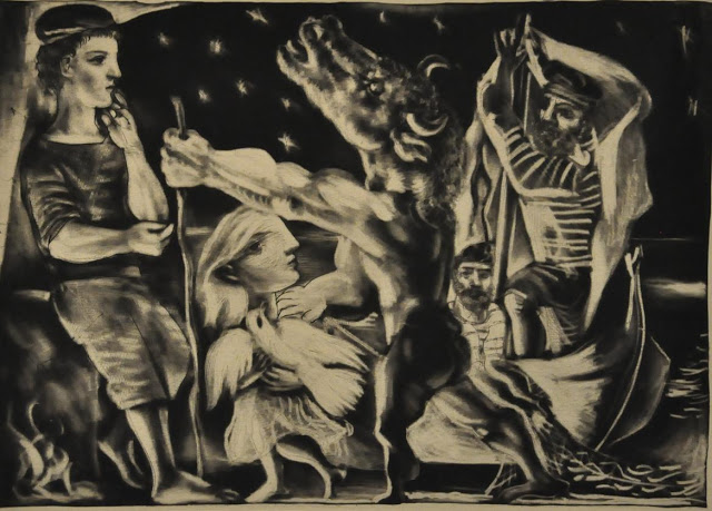 Blind Minotaur Led by a Girl through the Night (1934 Printed in 1939)