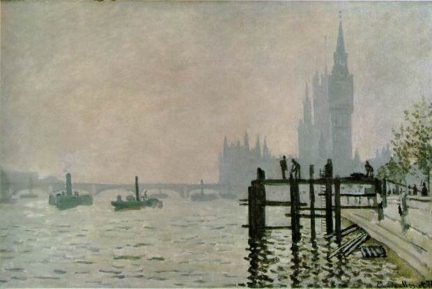 Claude Monet, The Thames at Westminster (1871)