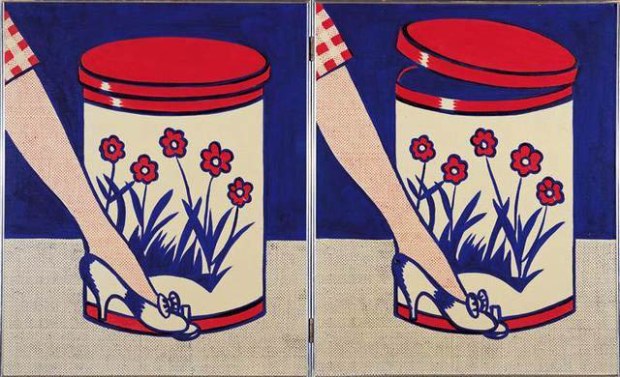 Inspired by adverts - Step-on can with leg (1961)