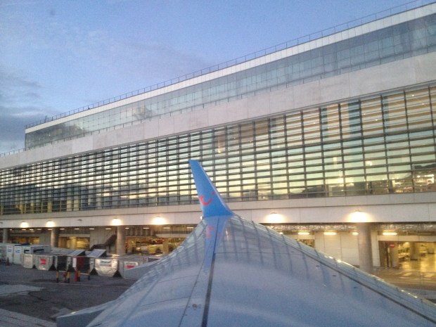 On the plane ready to go back to London