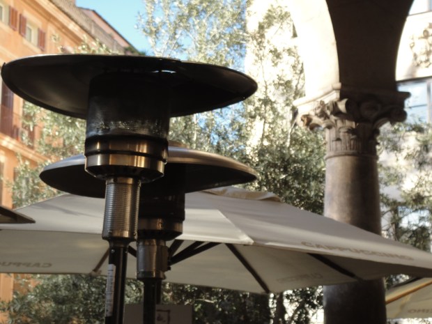 The umbrellas and atmosphere of Cappuccino Grand Cafe