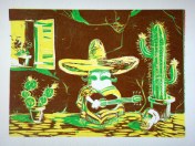 Mexican Norm (linocut print)