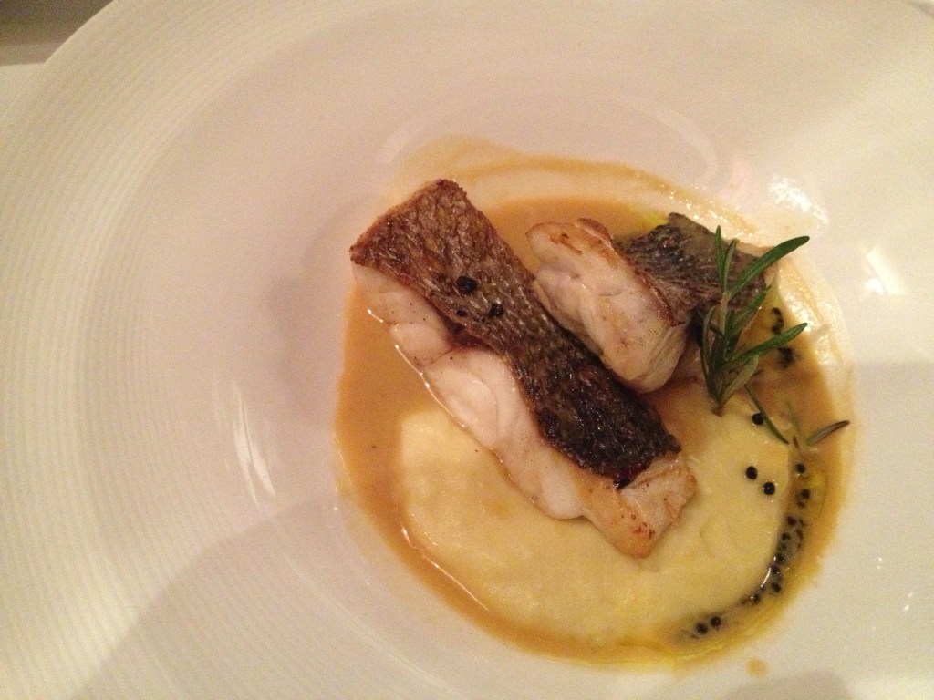 Sea Bream in a lobster sauce