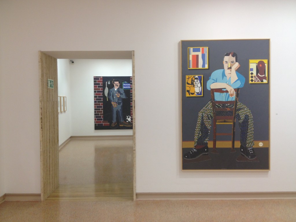 Eduardo Arroyo's portrait of Leger (in the foreground)