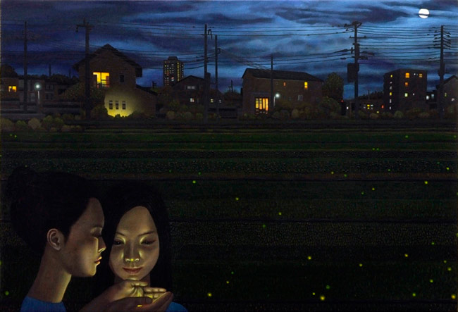 Fireflies (oil on canvas © Carl Randall. Reproduced with the kind permission of Carl Randall/ www.carlrandall.com)