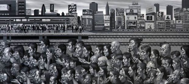 Shinjuku (oil on canvas © Carl Randall. Reproduced with the kind permission of Carl Randall/ www.carlrandall.com)