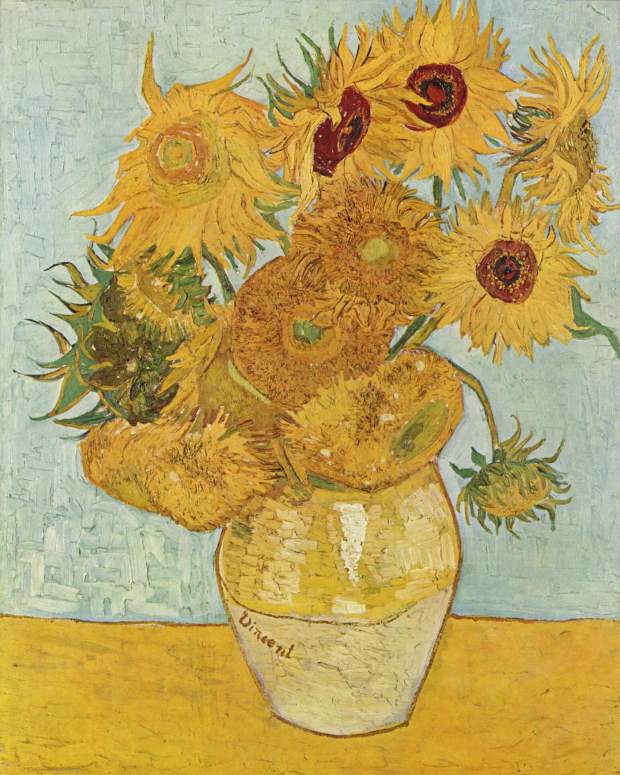 Still Life: Vase with 12 Sunflowers (1888)