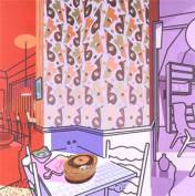 Dining/ Kitchen/ LIving (1980) © The estate of Patrick Caulfield