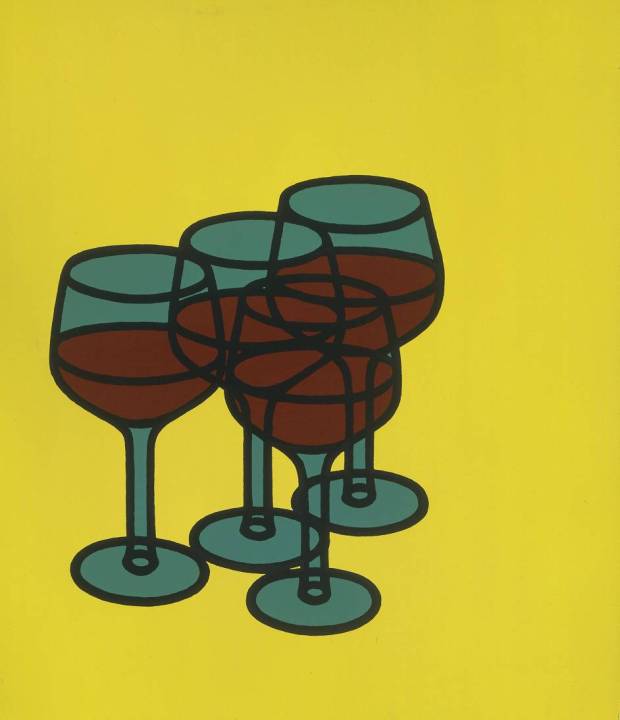 Wine Glasses (1969) © The estate of Patrick Caulfield