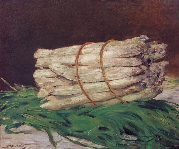 Manet's Bunch of Asparagus (1880) - part of the significant impressionist collection of Charles Ephrussi