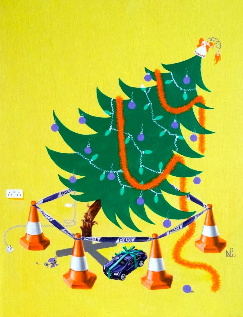 8am Wake-up Call (2013 © Nicholas de Lacy-Brown, acrylic on canvas)