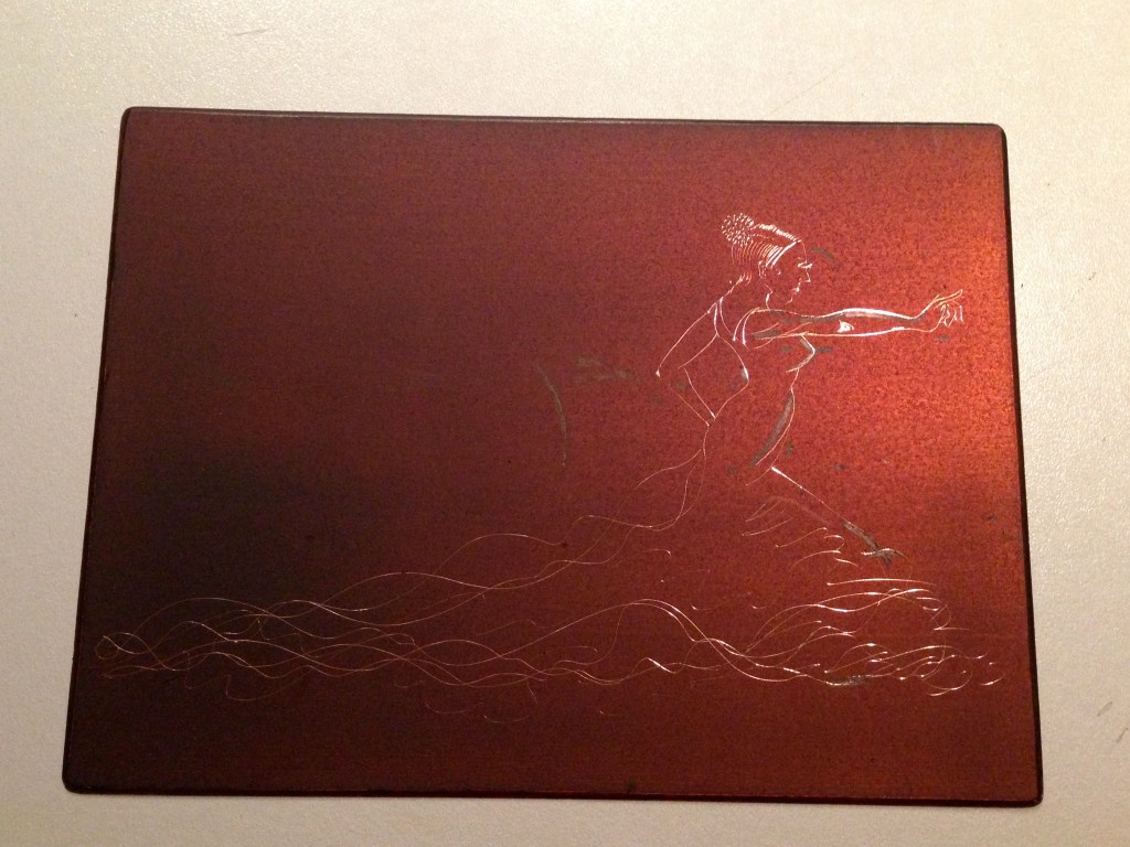 The initial line etching