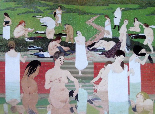 800px-Vallotton_Das_Bad_Sommerabend_1892