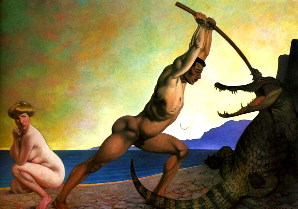 Felix-Vallotton-Persee-killing-the-Dragon