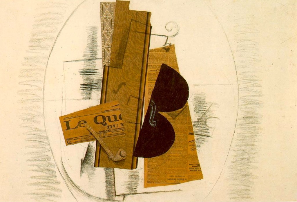 Violin and Pipe (Le Quotidien) (1913)