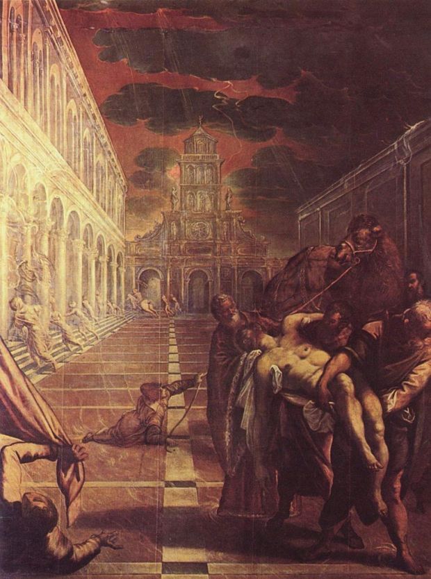 Tintoretto, St Mark's Body Brought to Venice (1548)