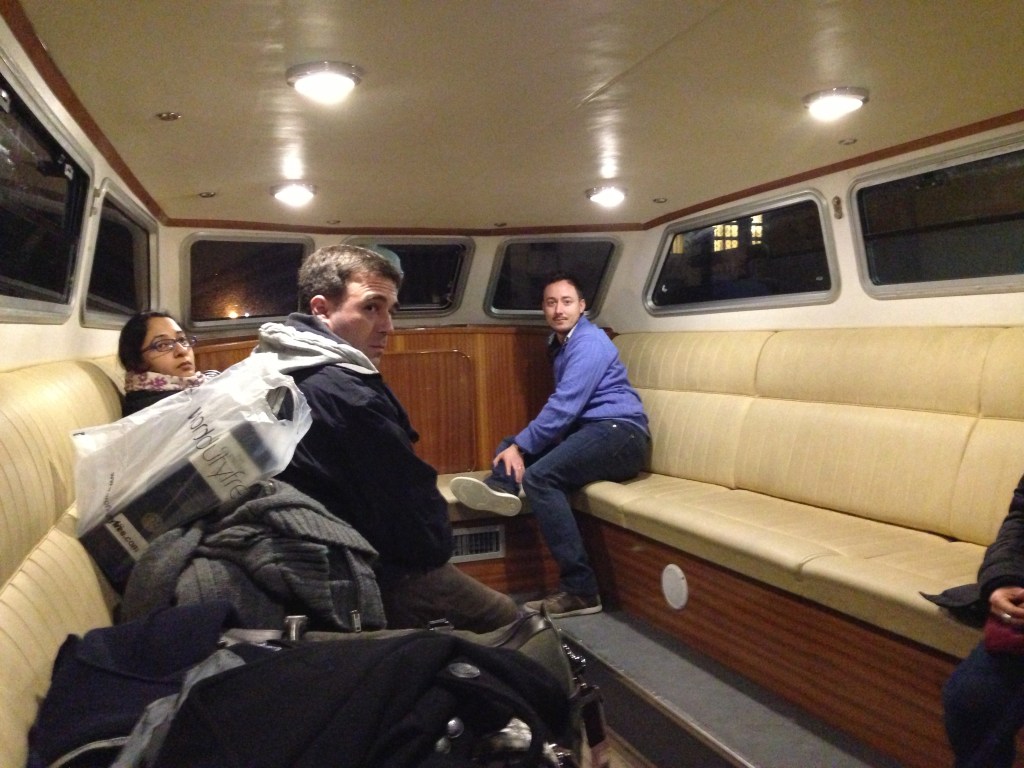 A water bus into Venice