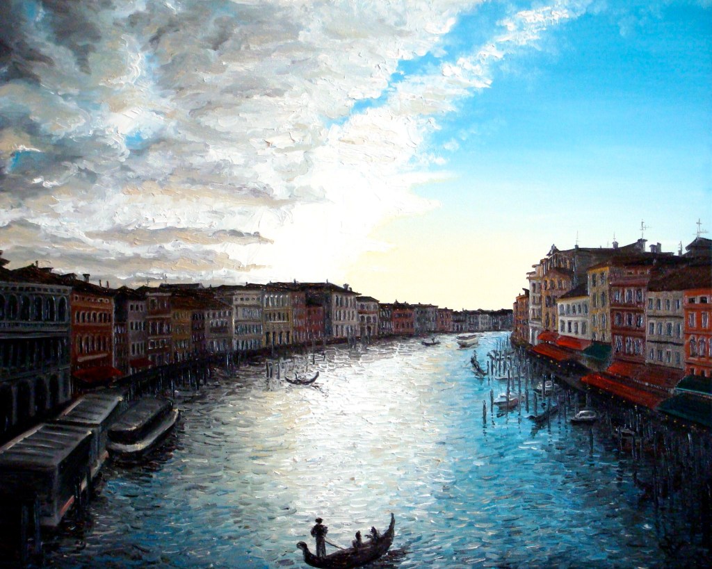 Venice V (2007 © Nicholas de Lacy-Brown, oil on canvas)