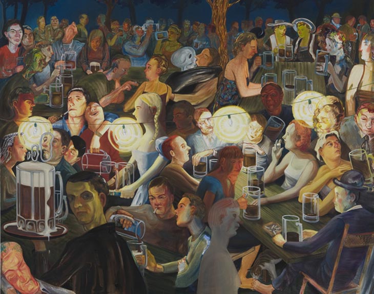Beer Garden at NIght, ©  Nicole Eisenman, 2007