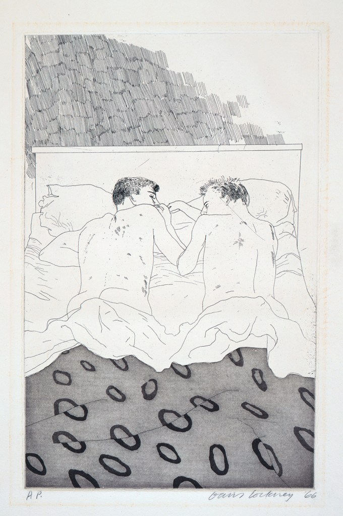 David Hockney, Two Boys Aged 23 or 24 from Illustrations For Fourteen Poems from C.P. Cavafy, 1966-67