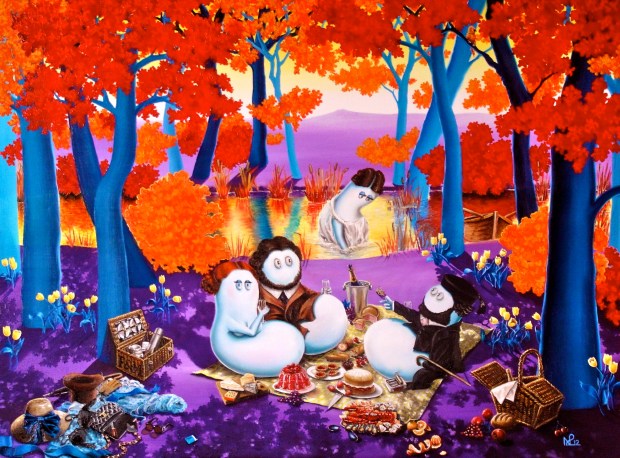 Le Dejeuner sur l'herbe (after Manet) 2012, © Nicholas de Lacy-Brown