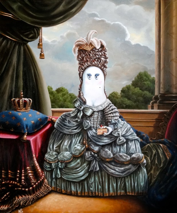 Marie Antoinette Norm (2014 © Nicholas de Lacy-Brown, acrylic on canvas)