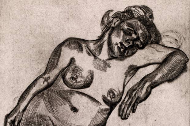Lucian Freud - Blond Gird (detail)