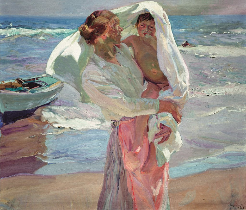 Joaquín Sorolla. Saliendo del baño. Firmado y fechado. 1915. © Fundación Museo Sorolla