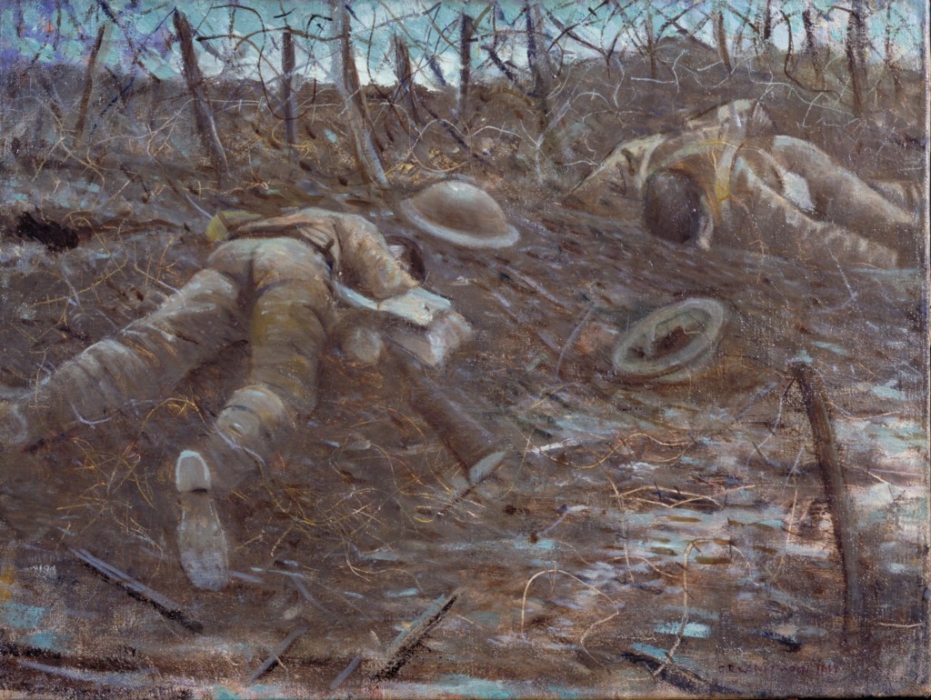 Christopher Nevinson, Paths of Glory (1917) Oil on canvas (Imperial War Museum, London)