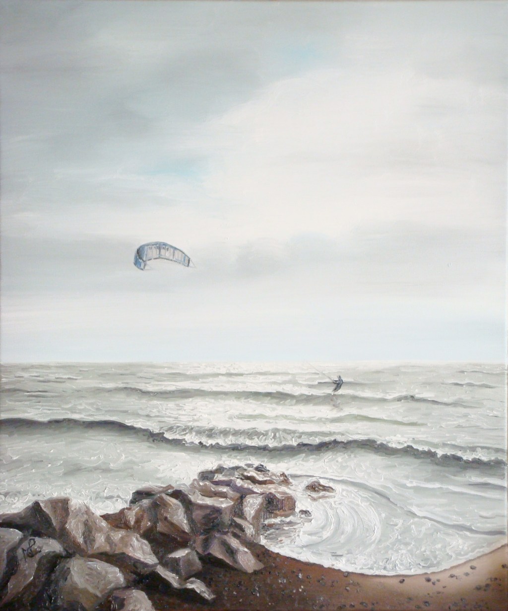 Seascape III: Silver Surfer (2008 © Nicholas de Lacy-Brown, oil on canvas)