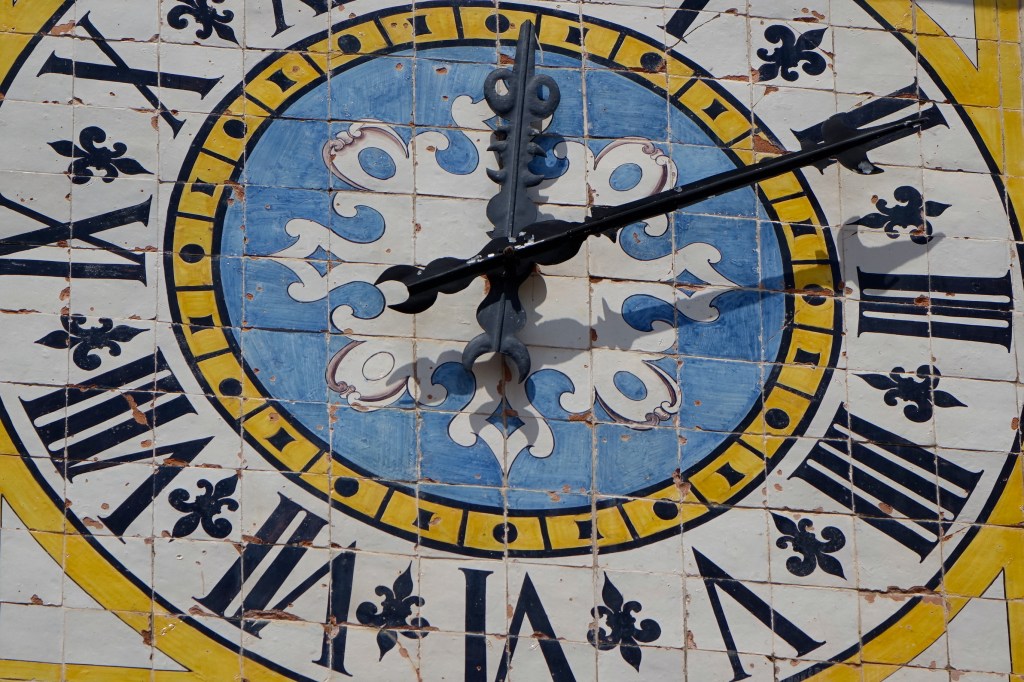 The famous clock of Capri's main piazza