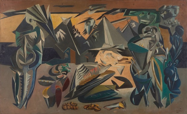 Merlyn Evans, Distressed Area (1938)