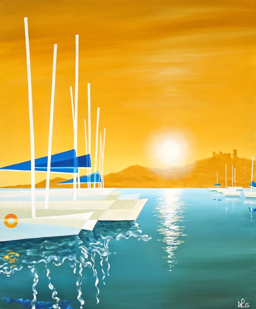 Arrival (2015 © Nicholas de Lacy-Brown, oil on canvas)