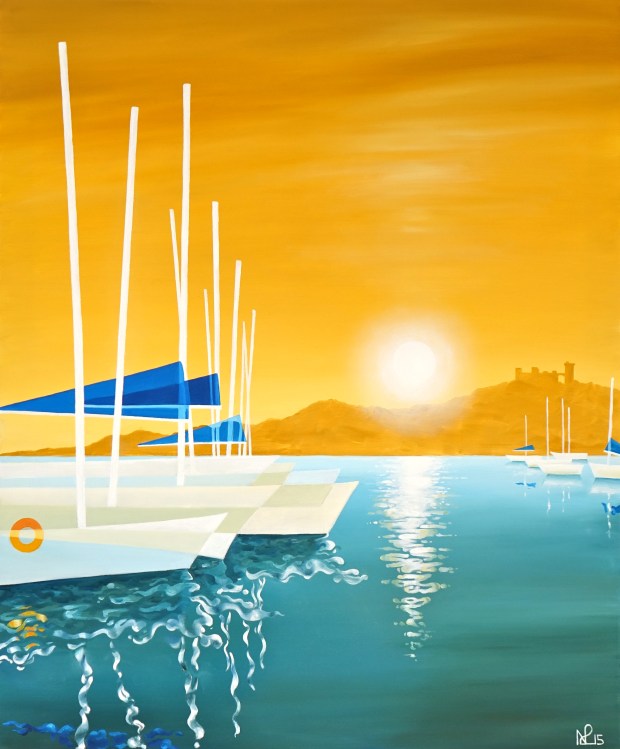 Arrival (2015 © Nicholas de Lacy-Brown, oil on canvas)