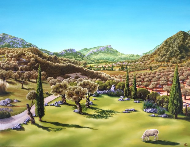 Orient (2015 © Nicholas de Lacy-Brown, oil on canvas)