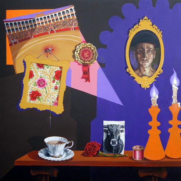 An Englishman in Andalucia (2015 © Nicholas de Lacy-Brown, oil on canvas)